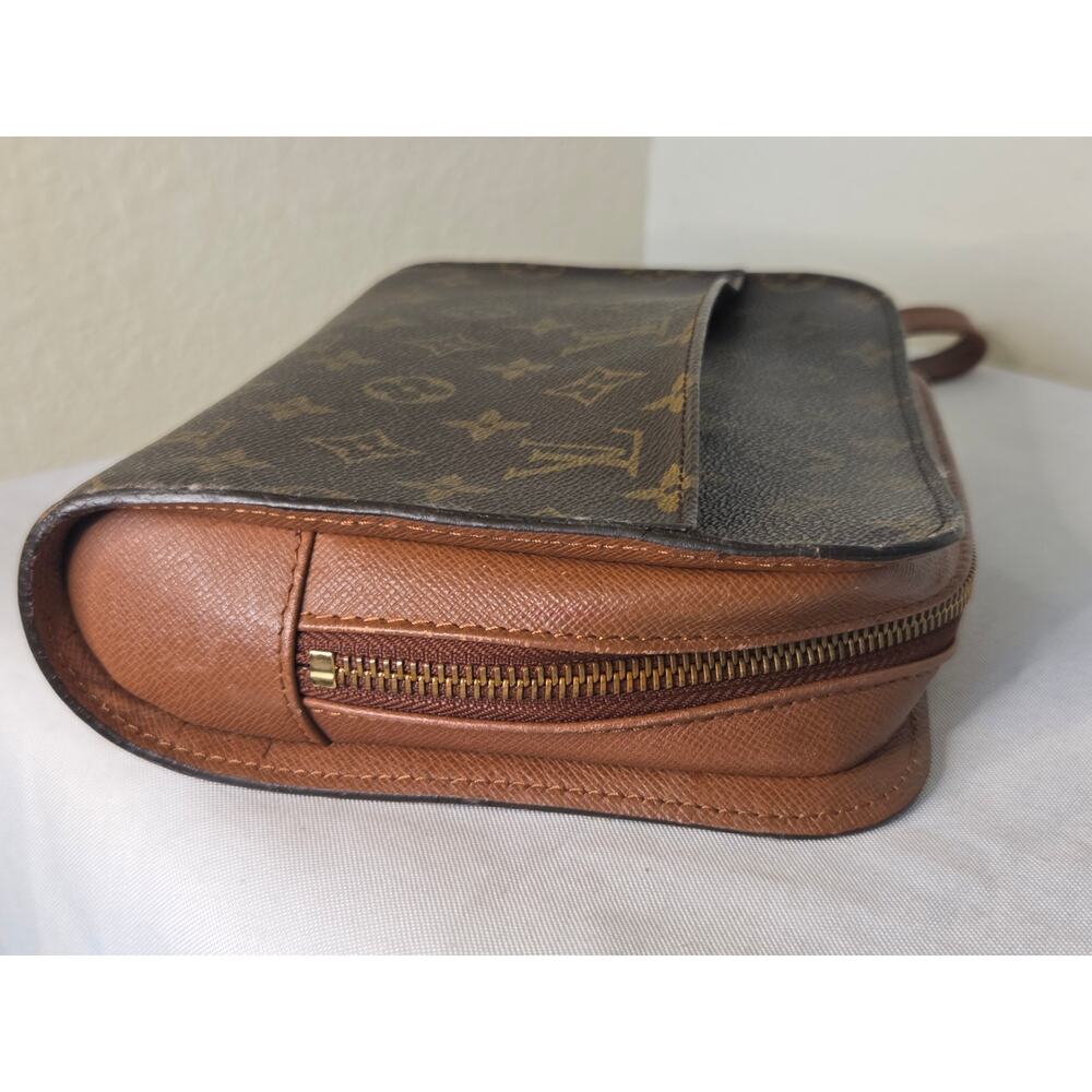 Louis Vuitton Monogram Orsay Clutch Wristlet Bag AR0917 LV Brown Canvas - Picture 12 of 13